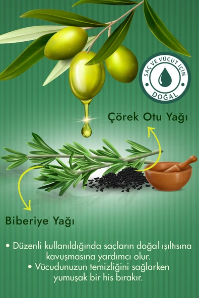 Duru İlk Hasat Doğal Zeytinyağı İçerikli Saç ve Vücut Sabunu 16 Adet Sabun 4x150 GR - Resim 2