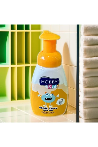 Hobby Kids Çocuklar Için Köpük Sabun Şeftali Kokulu 200 Ml. - Resim 2