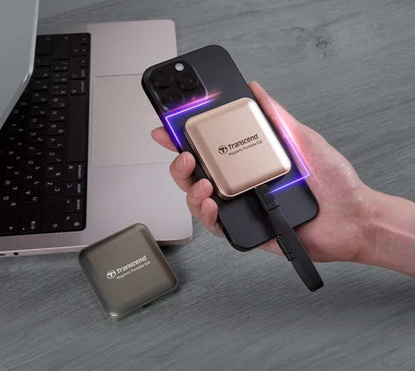 Transcend ESD420 Portable 1TB MagSafe Siyah SSD (TS1TESD420C) - Resim 5