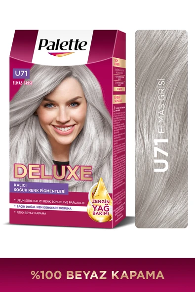 Palette Deluxe U71 Buzul Grisi Zengin Yağ Bakımı Kit Saç Boyası Bakım Maskesi ürün görseli