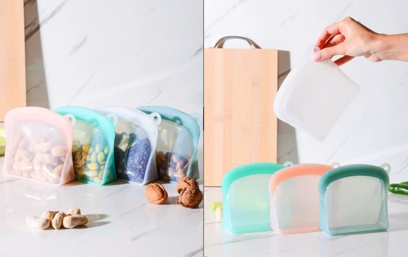 Le Murano Sheer Ayakta Durabilen Kilitli Saklama Çantası 300 Ml Lm0003/24 - Resim 5