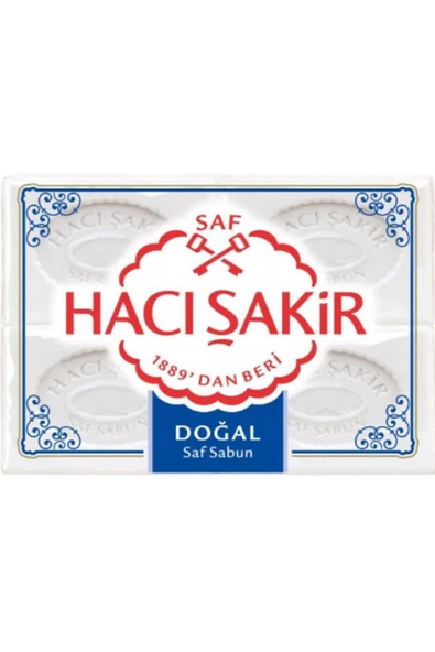 Hacı Şakir Kalıp Sabun 4'lü Doğal 600Gr. X 6 Adet - Resim 4