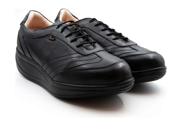 Dr.Comfort 5000 Ortopedik&Therapeutic Rocker Bottom Kadın Deri Ayk. Siyah - Resim 3