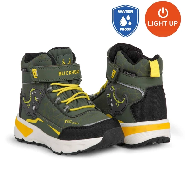 Buckhead 3036 T-Rex WATERPROOF-IŞIKLI Anatomik Çocuk Bot Haki - Resim 4