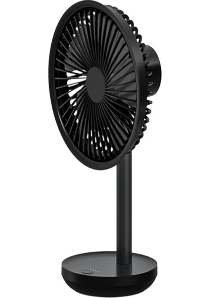 Vh Vantilatör USB Şarj Masaüstü Şarjlı Otomatik Döner Başlıklı Vantilatör Elektrik Fan Siyah ürün görseli