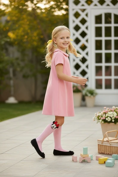 Minnie Çocuk Dizaltı Çorap - Resim 4