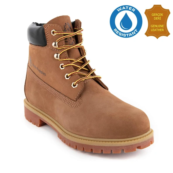 Hush Puppies Helppo 725812 Gerçek Deri, Anatomik, WaterResist Erkek Bot Tarçın ürün görseli