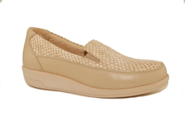Dr.Comfort 2004 Ortopedik&Therapeutic Kadın Deri Ayk. Bej Deri-Bej Crocco ürün görseli