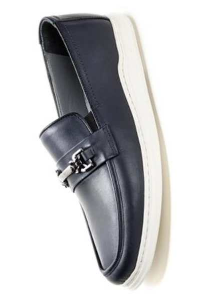 Pierre Cardin 191074 Lacivert Erkek Loafer Günlük Deri Ayakkabı - Resim 3