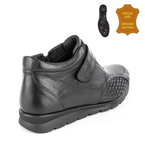 Muya Cnidus 6 Nokta Anatomik-Kemik Çık.-Topuk Dik. (JELLİ) Kadın Bot Siyah - Resim 4