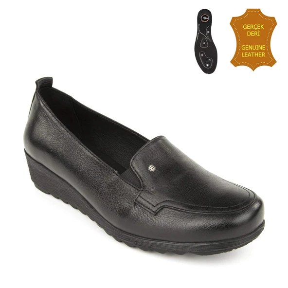 Muya Aster 6 Nokta Anatomik Kadın Ayakkabı Siyah ürün görseli