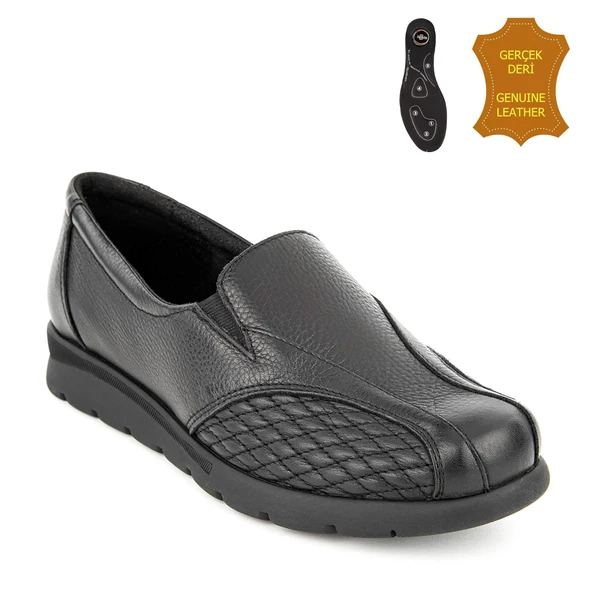 Muya Esther 6 Nokta Anatomik-Kemik Çık.-Topuk Dik. (JELLİ) Kadın Ayk. Siyah ürün görseli