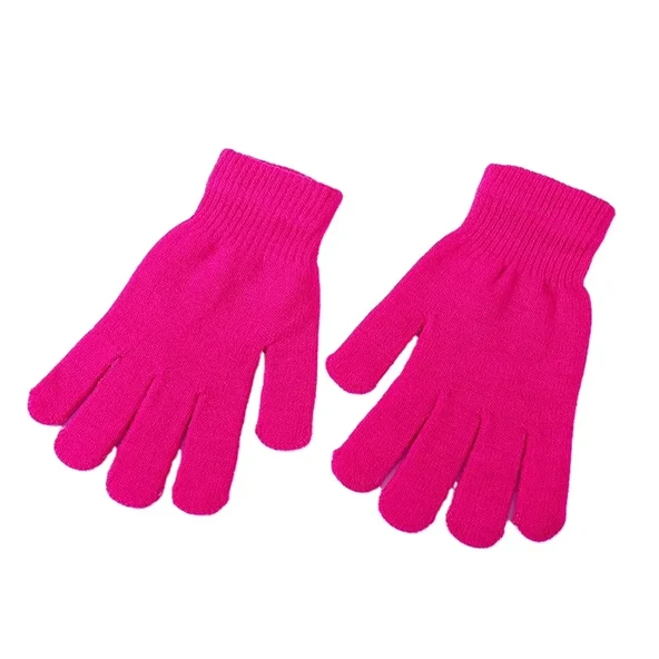Kışlık Tiriko Kadın Eldiven Fuşya Eldiven - Resim 3