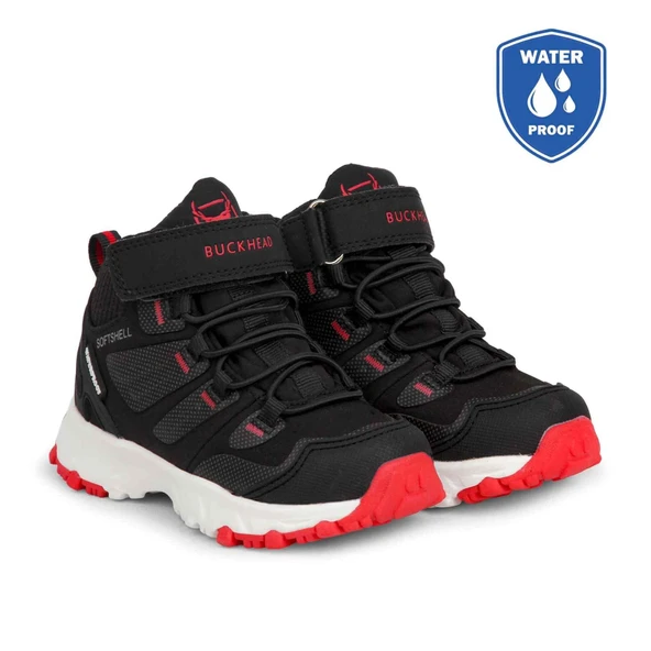 Buckhead Buck3005 Zyon  High Anatomik WATERPROOF Çocuk Bot Siyah-Kırmızı - Resim 2