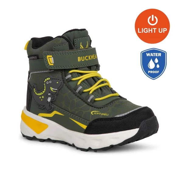 Buckhead 3036 T-Rex WATERPROOF-IŞIKLI Anatomik Çocuk Bot Haki ürün görseli