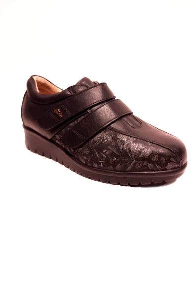 Dr.Comfort 3602 Ortopedik&Therapeutic Kadın Deri Ayk. Siyah-Nikel Çiçek - Resim 2