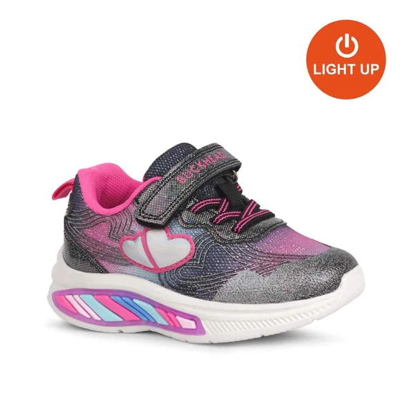 Buckhead 3042 Nina Işıklı-Anatomik Kız Çocuk Ayk. Siyah ürün görseli