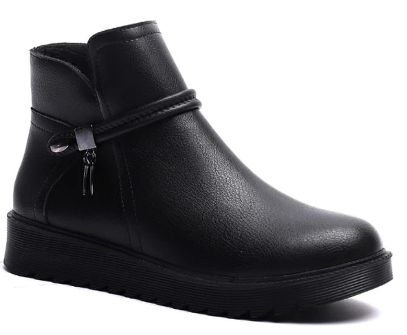 KUUM LONDON K1121001 Siyah Fermuarlı Kadın Bot ürün görseli
