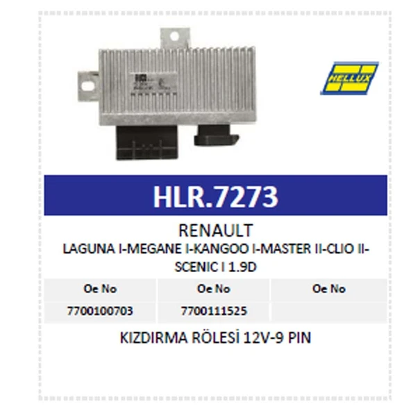 Kızdırma Rölesi Laguna I-Megane I-Kangoo I-Master - Resim 3