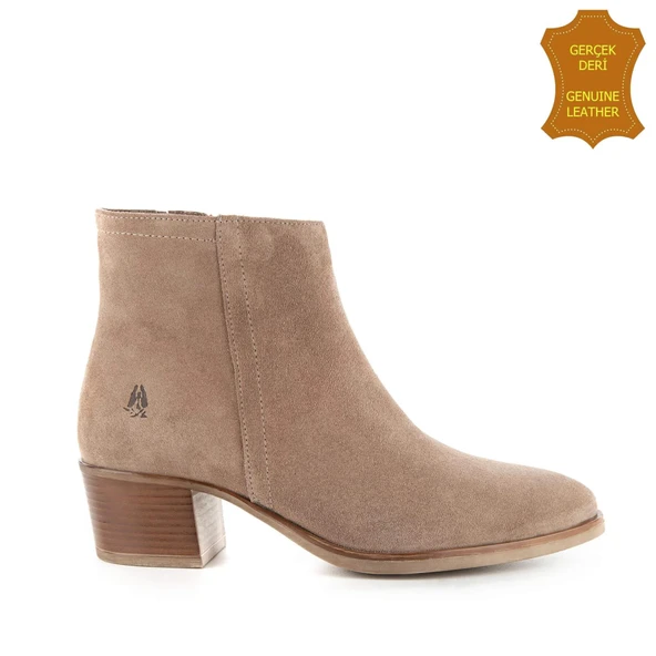 Hush Puppies Befasi 725011 Gerçek Deri, Anatomik, Kadın Bot Koyu Bej - Resim 2