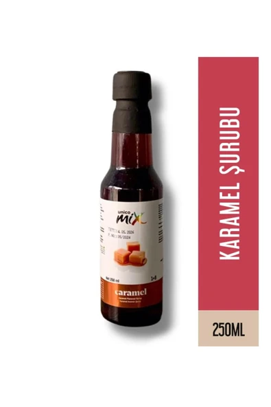 UNİCOMİX KARAMEL ŞURUP PET ŞİŞE 250 ML ürün görseli