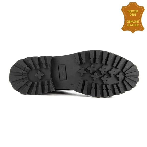 Hush Puppies Kedua 725030 Gerçek Deri, Anatomik, Kadın Bot Siyah - Resim 6