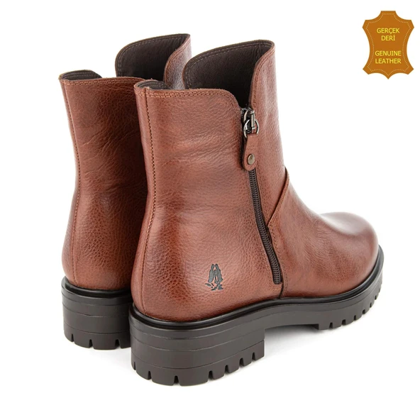 Hush Puppies Eretria 725029 Gerçek Deri, Anatomik, Kadın Bot Taba - Resim 5