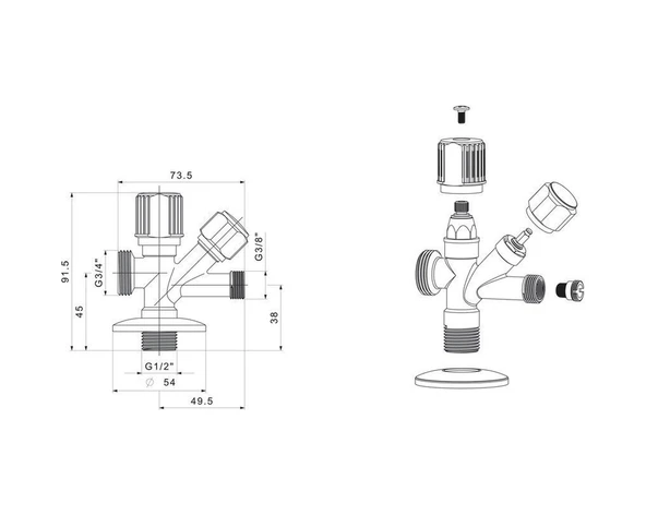 TEMA DUAL MUSLUK (69110) - Resim 2