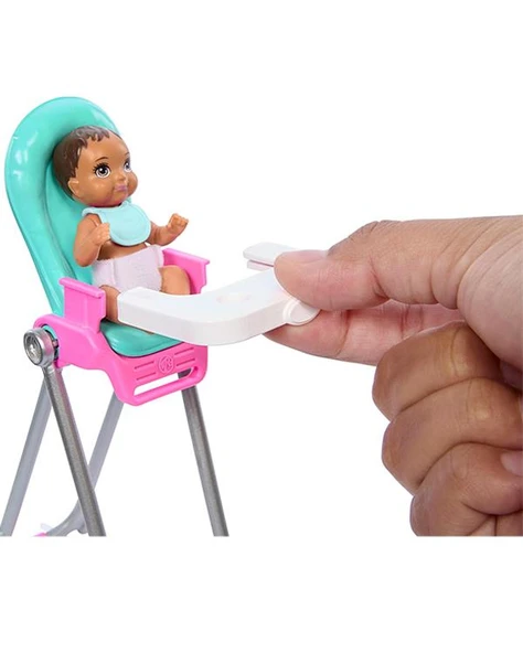 Barbie Skipper Bebek Bakıcısı Oyun Seti HTK34 - Resim 3