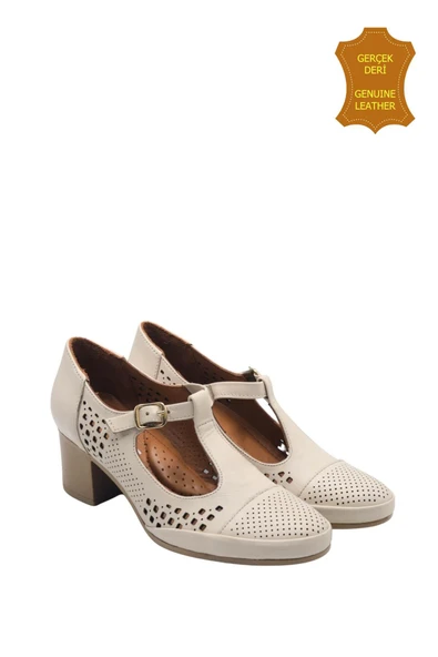 Venüs 1911923Y Hakiki Deri Anatomik Kadın Ayakkabı BEJ Ç ürün görseli