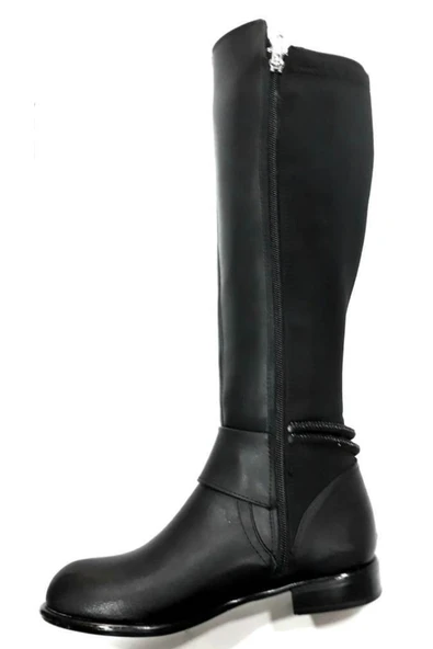 PUNTO 409032 Kadın Fermuarlı Riklalı Çizme - Resim 2