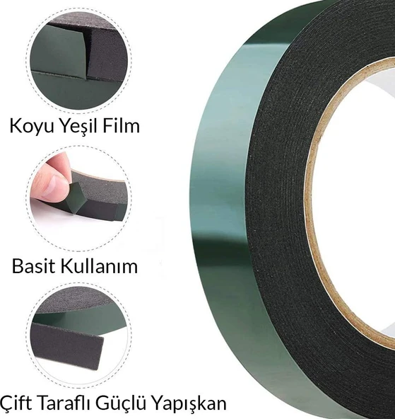 ÇİFT TARAFLI BANT KÖPÜK 30 MM 10 METRE - Resim 2