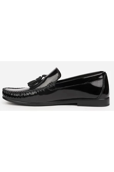 Pierre Cardin 25101 Siyah Rugan Erkek Loafer Günlük Deri Ayakkabı - Resim 3
