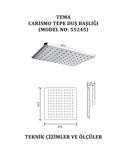 TEMA DUŞ BAŞLIĞI TEPE CARİSMO (55245) - Resim 2