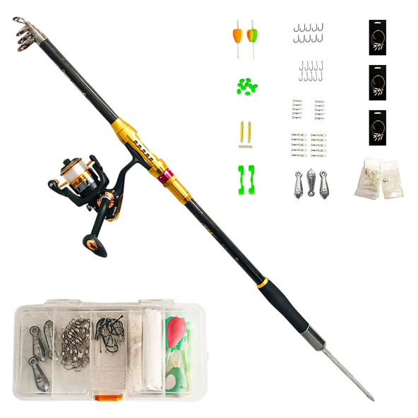 Hızlı Balık 70 Parça Hazır olta seti  210 cm ürün görseli 1