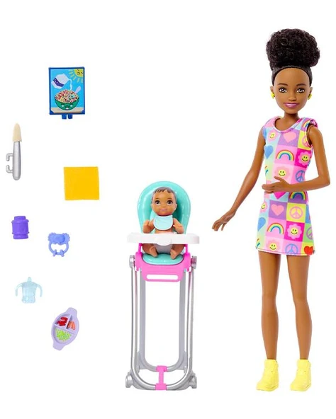 Barbie Skipper Bebek Bakıcısı Oyun Seti HTK34 - Resim 2