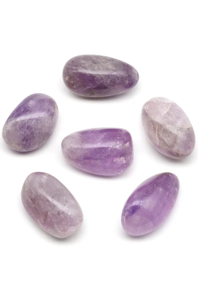 Ametist Doğal Taş Tamburlanmış Parça - Tımbıl - TMB-0173 - Resim 2