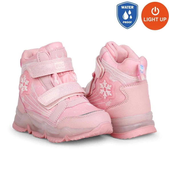 Buckhead 3034 Snowy WATERPROOF-IŞIKLI Anatomik Çocuk Bot Pembe - Resim 4