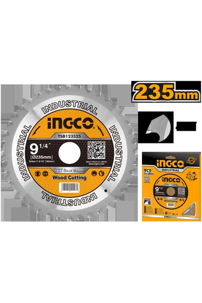 İNGCO TCT TESTERE 210X30 MM 30 DİŞ TSB123525 ürün görseli 1