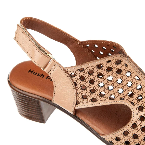 Hush Puppies Fito 624216 Hakiki Deri Kadın Sandalet Sand - Resim 3