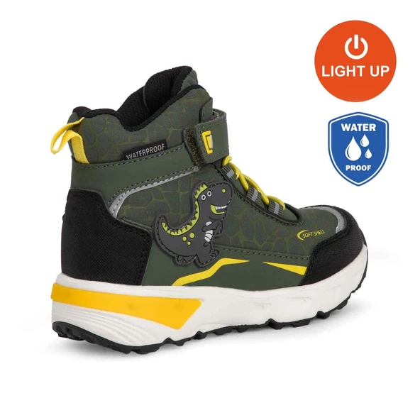 Buckhead 3036 T-Rex WATERPROOF-IŞIKLI Anatomik Çocuk Bot Haki - Resim 5