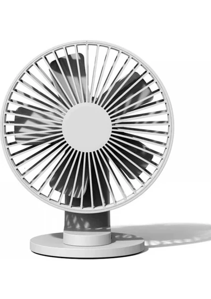 Vh Fan Masaüstü Taşınabilir Şarjlı Fan Vantilatör Güçlü ve Sessiz Kullanım Gri ürün görseli