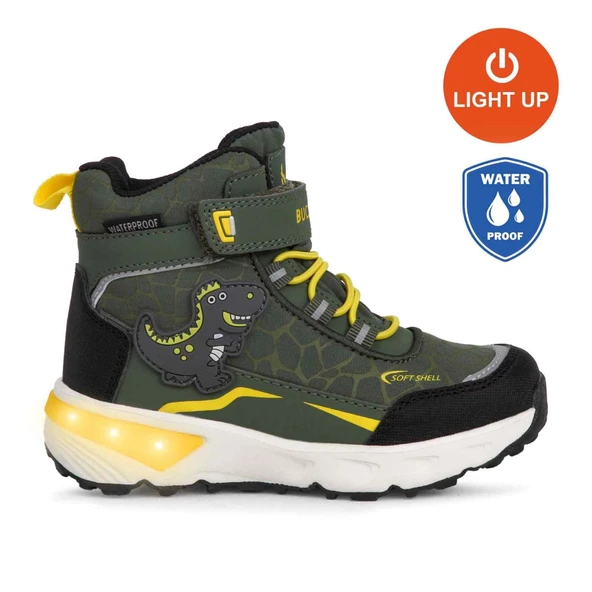 Buckhead 3036 T-Rex WATERPROOF-IŞIKLI Anatomik Çocuk Bot Haki - Resim 3