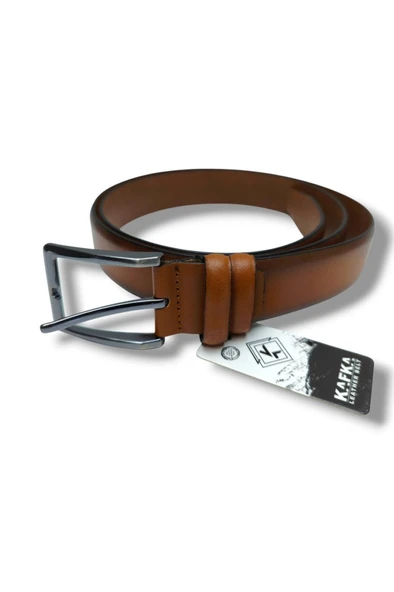 Kafka K140-26 Hakiki Deri Klasik Erkek Kemer 135 Cm - Resim 6