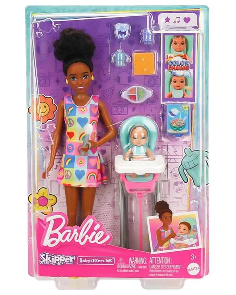 Barbie Skipper Bebek Bakıcısı Oyun Seti HTK34 ürün görseli
