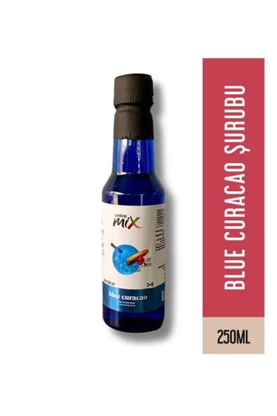 UNİCOMİX BLUE CURACAO TURUNÇ ŞURUP PET ŞİŞE 250 ML ürün görseli