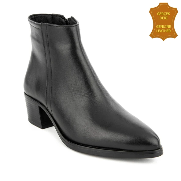 Hush Puppies Befasi 725011 Gerçek Deri, Anatomik, Kadın Bot Cilt Siyah ürün görseli