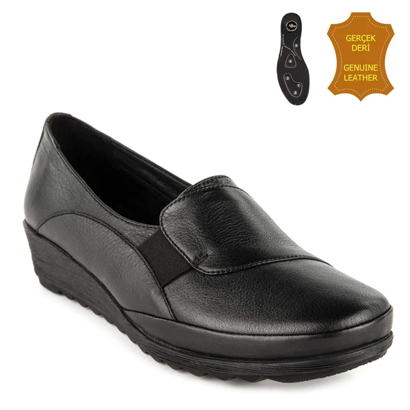 Muya Mary 6 Nokta Anatomik Kadın Ayakkabı Siyah ürün görseli 1