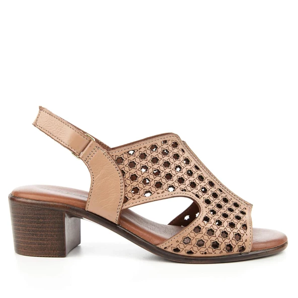 Hush Puppies Fito 624216 Hakiki Deri Kadın Sandalet Sand - Resim 2