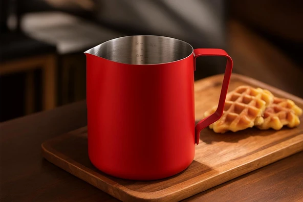 Paslanmaz Çelik Pitcher 500 ml (Kırmızı) - Resim 2